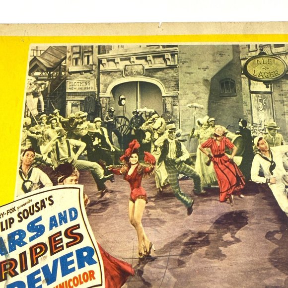 Stars and Stripes Forever 1952 Lobby Card Movie Poster Robert Wagner Clifton Web - Picture 7 of 11